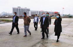 扎實推進梅州產業園復工復產工作——廣州輕工集團副總經理林虎、陳家園、陳杰輝等一行調研產業集群項目